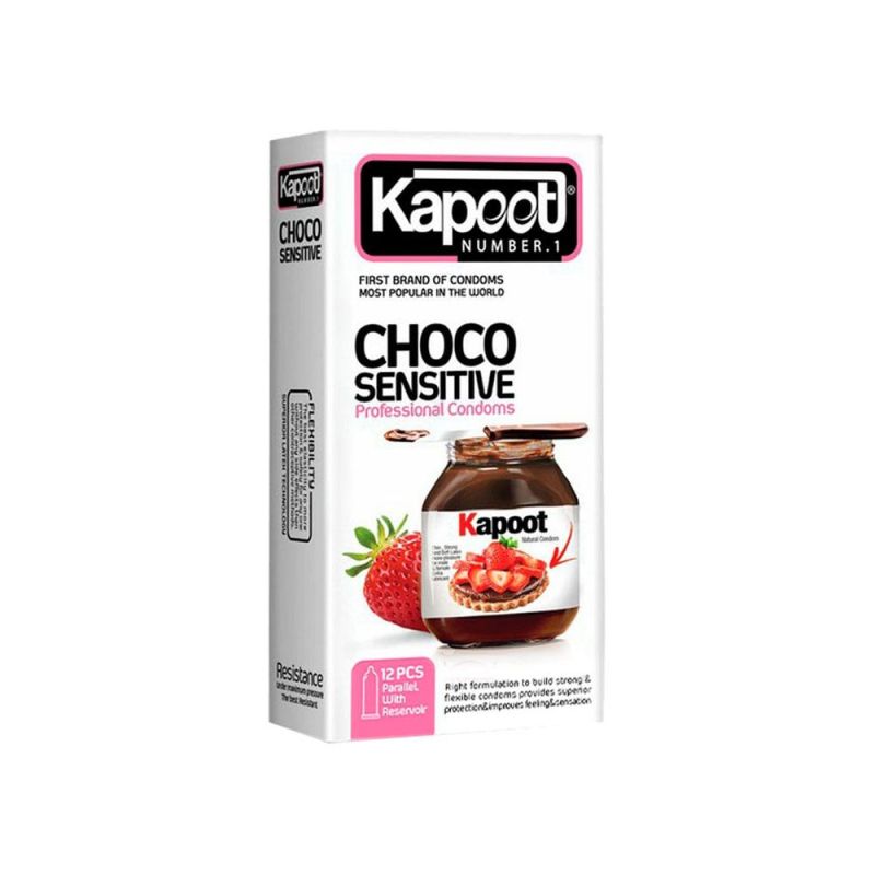 کاندوم choco sensitive کاپوت بسته 12عددی