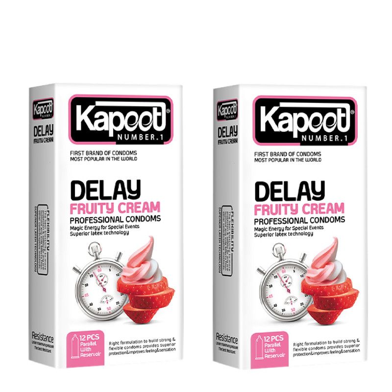 کاندوم تاخیری میوه ای کاپوت بسته 12 عددی