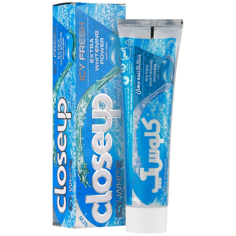 خمیردندان سفید کننده خنک کننده آیسی فرش کلوس آپ