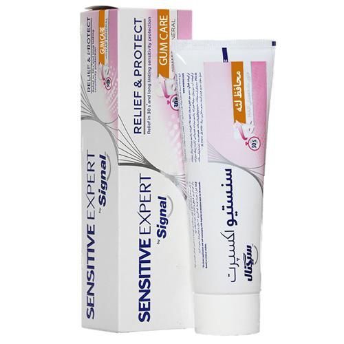خمیر دندان برای دندان های حساس و محافظ لثه مدل سنستیو اکسپرت سیگنال