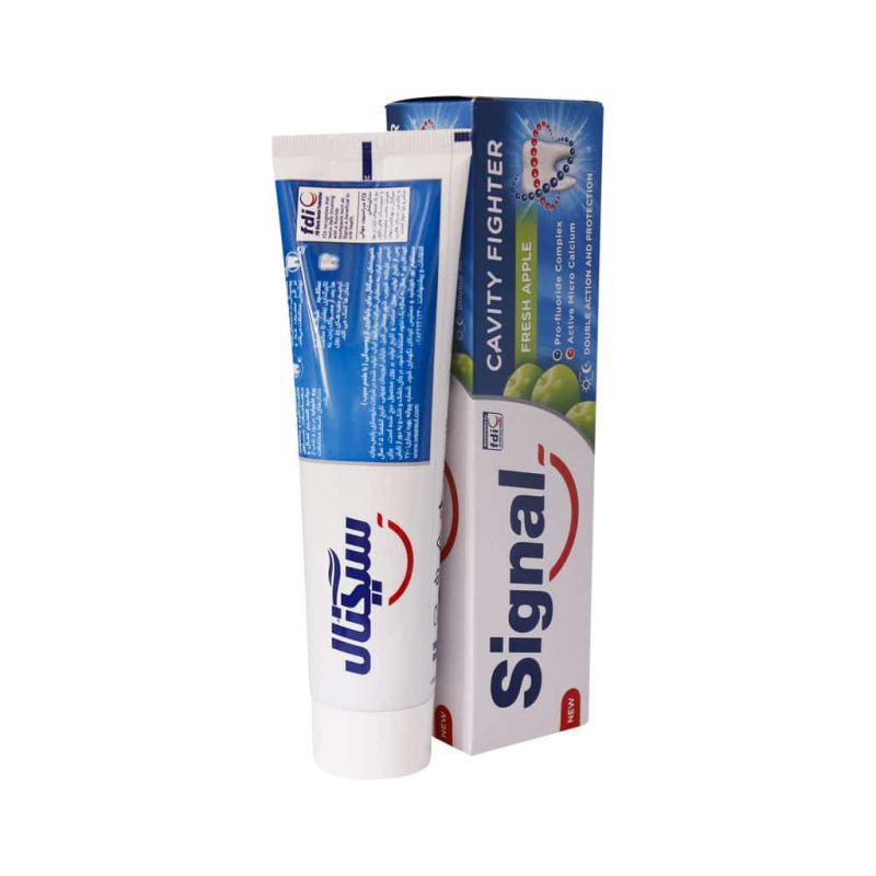 خمیر دندان برای جلو گیری از پوسیدگی دندان با طعم سیب سیگنال