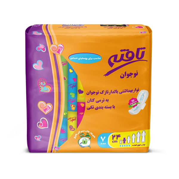 نوار بهداشتی بالدار نوجوان تافته