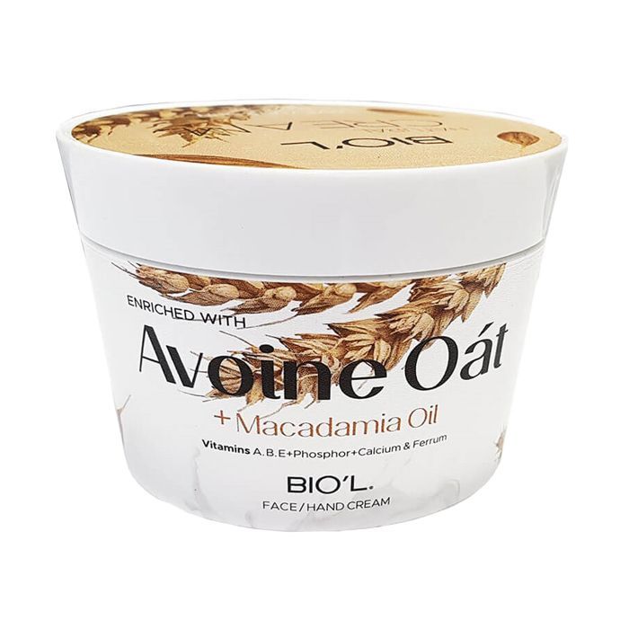 کرم کاسه ای دست حاوی عصاره جو و روغن ماکادمیا بیول