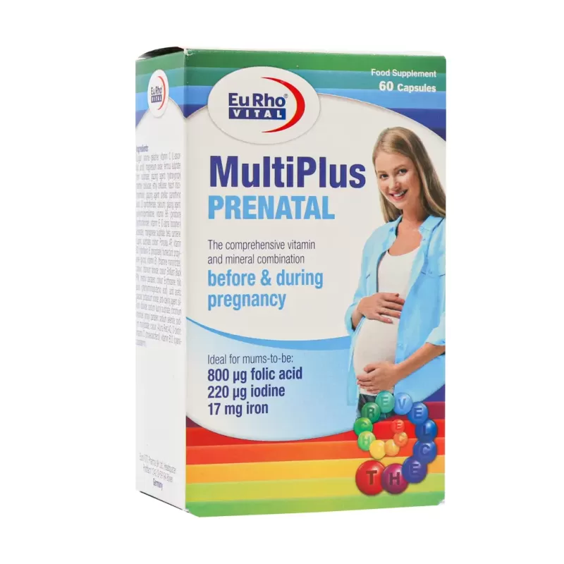 کپسول مولتی پلاس پریناتال یوروویتال 60 عدد