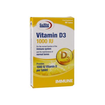 ویتامین د3 یوروویتال 1000 واحدی