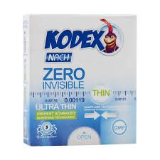 کاندوم خیلی نازک زیرو کدکس بسته 3 عددی