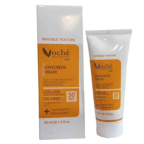 ضد آفتاب بی رنگ وچه مناسب پوست های مستعد آکنه SPF50 