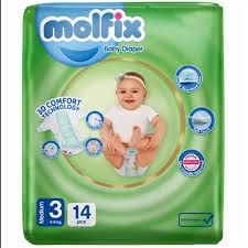 پوشک کامل بچه سایز3  مناسب 4 تا 9 کیلوگرم مولفیکس