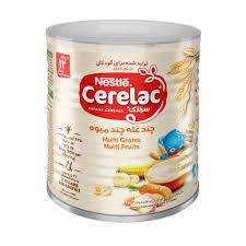 سرلاک چند غله چند میوه به همراه شیر نستله از 12 ماهگی 400 گرم