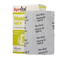 قرص ویتامین د3 1000 آپوویتال