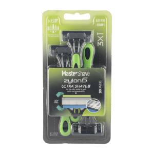 خودتراش مردانه 6 لبه مستر شیو مدل Zylon بسته 3 عددی