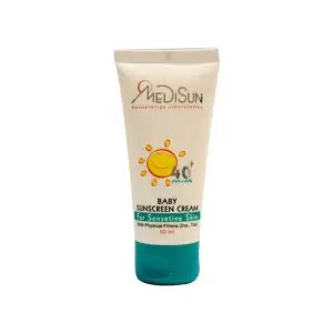 کرم ضد آفتاب کودک مدیسان  SPF40 مناسب پوست حساس 50 میلی لیتر