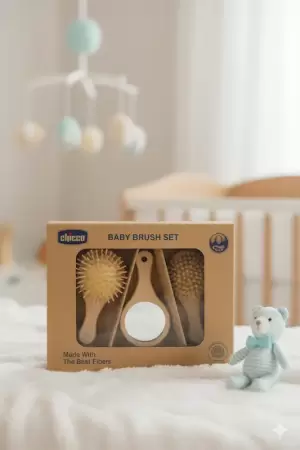 ست شانه و برس چوبی چیکو