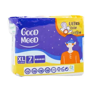 نوار بهداشتی اولترا نازک پنبه ای گود مود سایز خیلی بزرگ 7 عدد