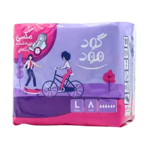 نوار بهداشتی مکسی نیمه ضخیم پنبه ای گود مود سایز بزرگ 8 عدد