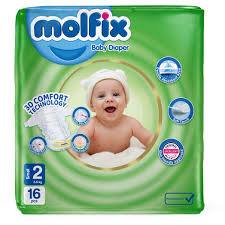 پوشک کامل بچه سایز 2 مناسب 3 تا 6 کیلوگرم مولفیکس