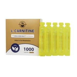 ویال خوراکی ال کارنیتین 1000 میلی گرم مکس اونیو 10 عدد