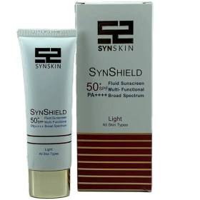 فلوئیدضدآفتاب SPF50 مناسب انواع پوست رنگی ساین اسکین (SYNShield)