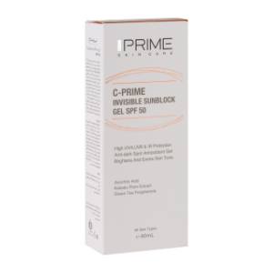 ژل ضد آفتاب پرایم بی رنگ SPF50 حاوی ویتامین سی حجم 40 میل