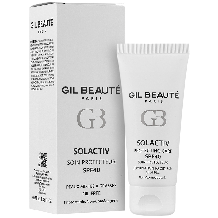 کرم ضد آفتاب سل اکتیو پوست چرب SPF40 بی رنگ ژیل بوته