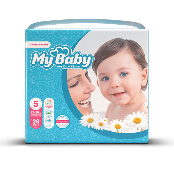 مای بیبی سایز 5 مناسب 12 تا 20 کیلوگرم 28 عددی