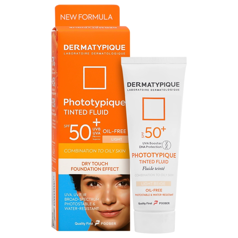 فلویید ضد آفتاب پوست چرب SPF50 بژ روشن درماتیپیک