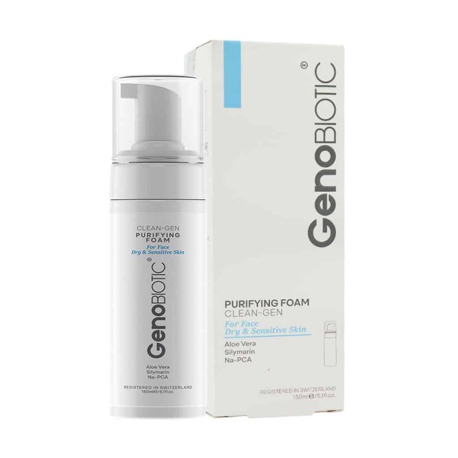 فوم شستشوی صورت ژنوبایوتیک مناسب پوست خشک و حساس