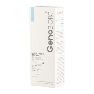 کرم ضد آفتاب رنگی ژنوبایوتیک مدل SunoGen با SPF50 حجم 50 میلی لیتر